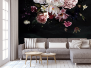 Фотообои Цветы на чорном фоне - 3