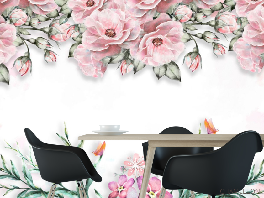 Фотошпалери Акварельні квіти - 1