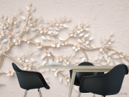 Фотошпалери Керамічна гілка з квітами - 1