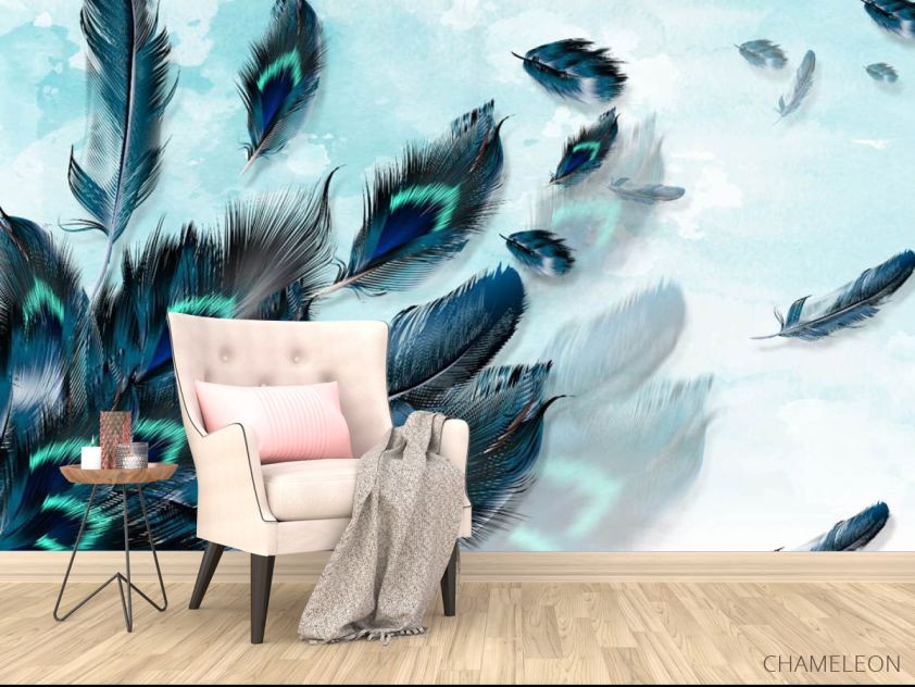 Фотообои Перья павлина 3д - 4