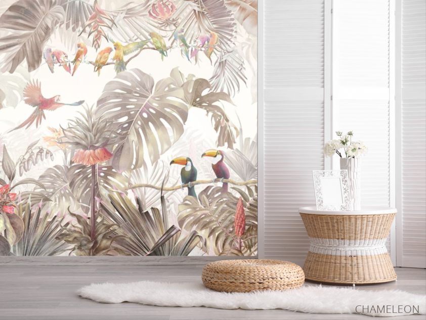 Фотошпалери тропіки з тваринами - 2
