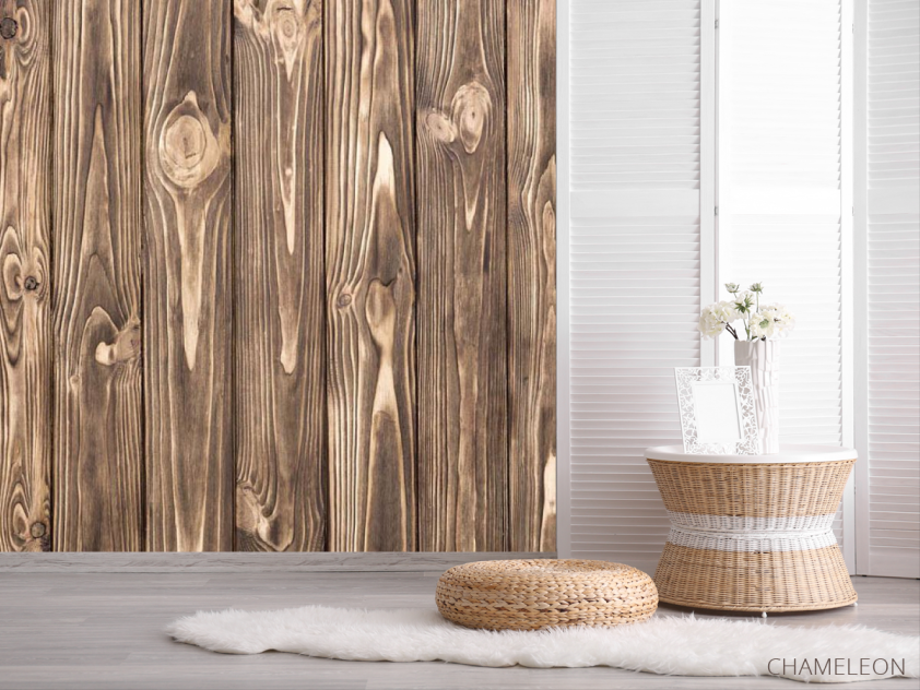 Фотошпалери Дерев'яні дошки лофт - 2