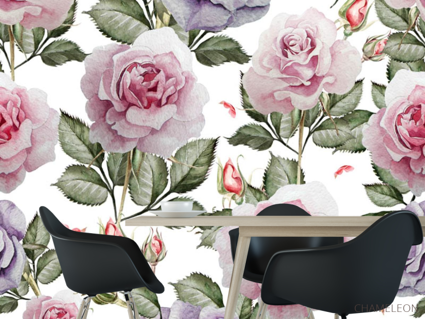 Фотошпалери Патерн з троянд - 1