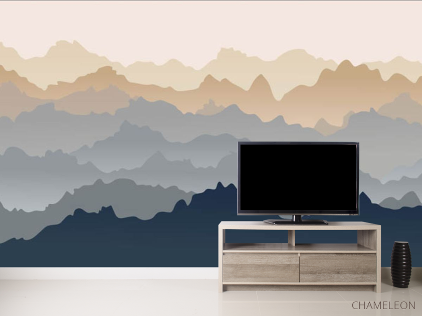 Фотообои Горы абстрактные 3д эффект - 2