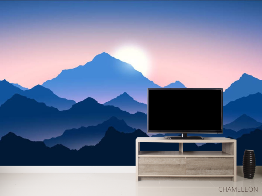 Фотообои горы в тумане - 2