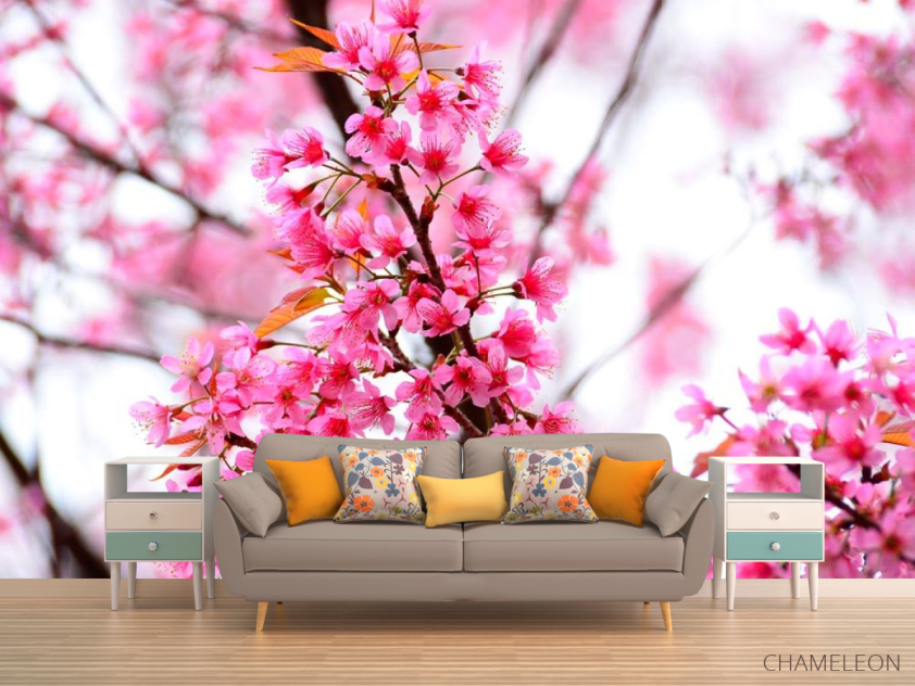 Фотообои Цветущее розовое дерево - 1