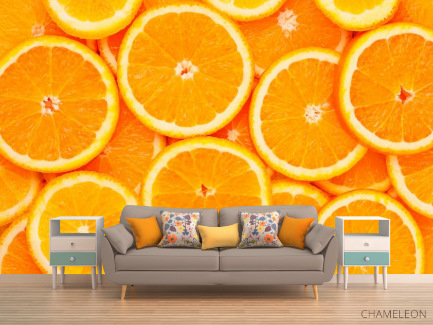 Фотообои Нарезанные апельсины - 1