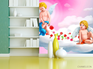Фотошпалери Купідони на хмарі - 3