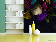 Фотошпалери квіти під стелею - 3