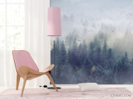 Фотошпалери ліс, туман - 4