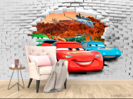 Фотообои Молния Маквин 3Д - 4