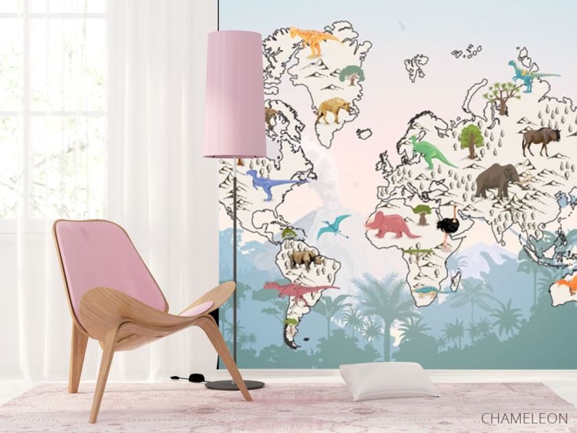 Фотошпалери Карта і тропіки - 4