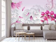 Фотообои 3D цветы - 3