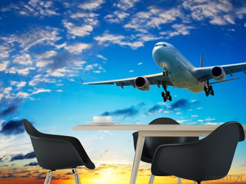 Фотошпалери Літак в хмарах - 1