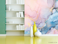 Фотошпалери Рожевий fluid art - 3
