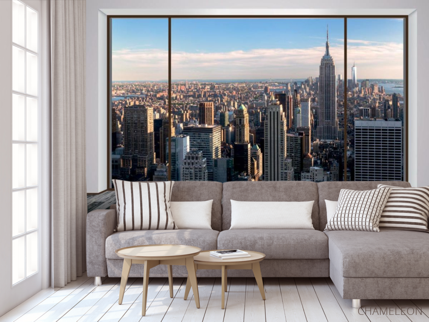 Фотообои Вид из окна, город - 3