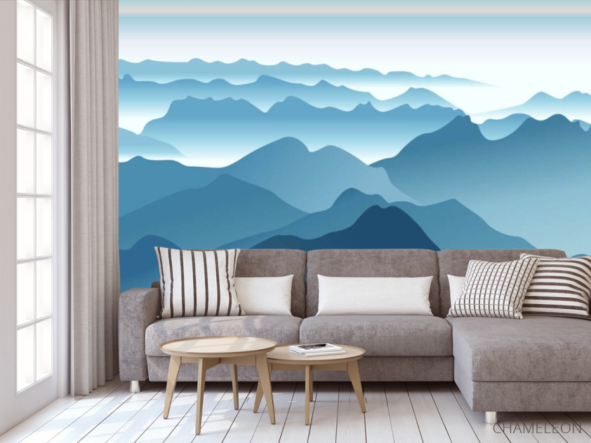 Фотообои синие горы - 3