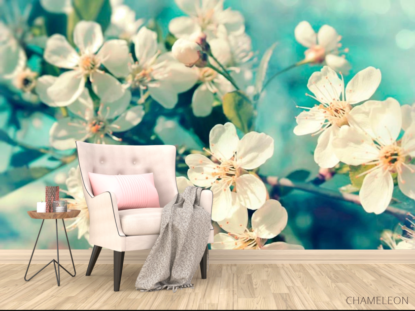 Фотообои Цветы вишневые в вазе - 4