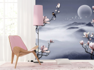 Фотошпалери магнолії в східному стилі - 4