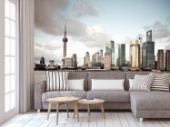 Фотообои Тучи, дома, море - 3