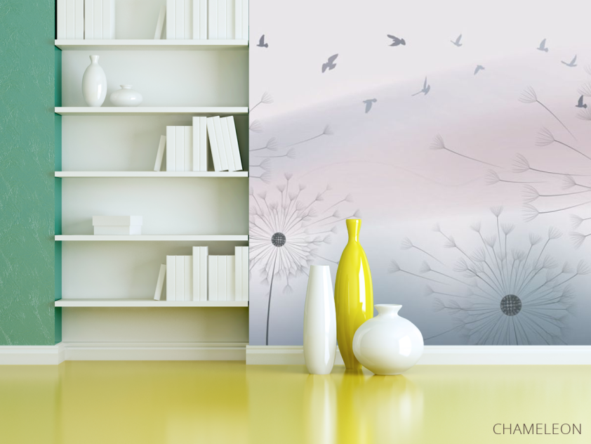 Фотошпалери Кульбаби і пташки - 3