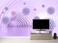 Фотообои Фиолетовые шары - 2