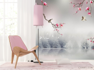 Фотошпалери магнолії в японському стилі - 4