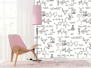 Фотошпалери Патерн для кабінету хімії - 4