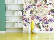 Фотообои цветы акварелью - 3