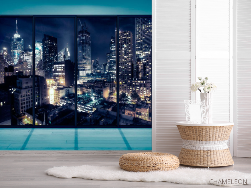 Фотошпалери Вид на нічне місто - 2