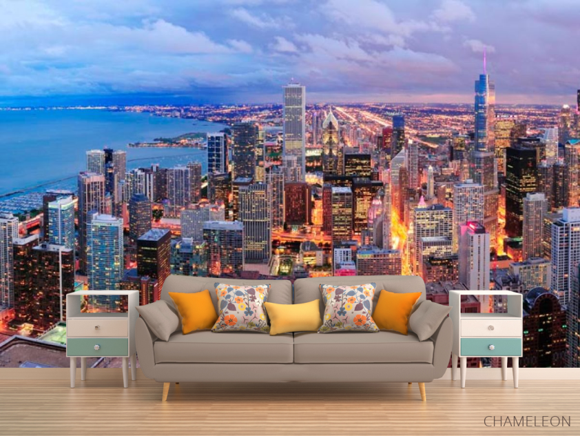 Фотообои Город Чикаго пробуждается - 1