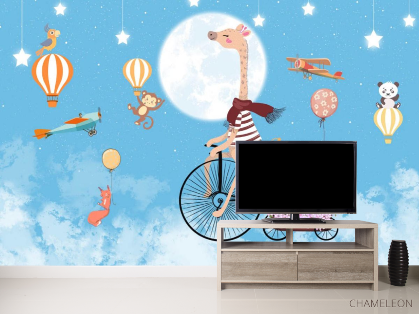 Фотообои Звери на велосипедах - 2