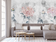 Фотообои розовые пионы - 3