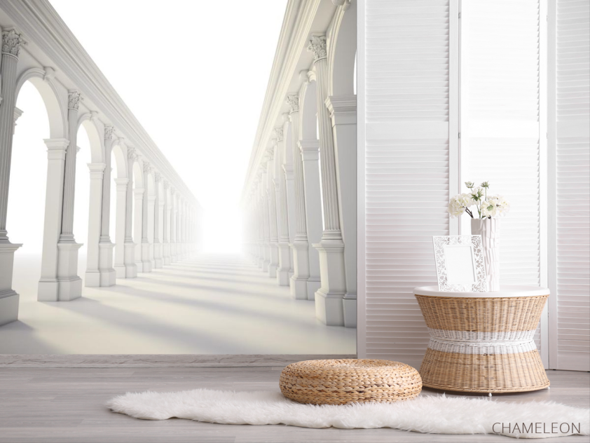 Фотошпалери Коридор білі арки - 2