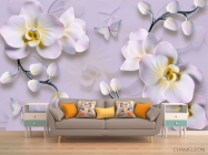 Фотообои 3д цветы - 1