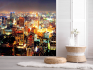 Фотошпалери Вид зверху на нічне місто - 2
