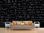 Фотообои Формулы на чёрном фоне - 1