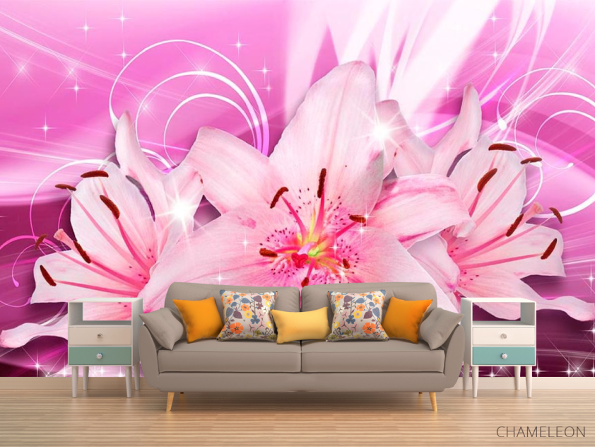 Фотообои Лилии 3д - 1