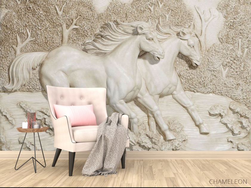 Фотообои 3д лошадки - 4