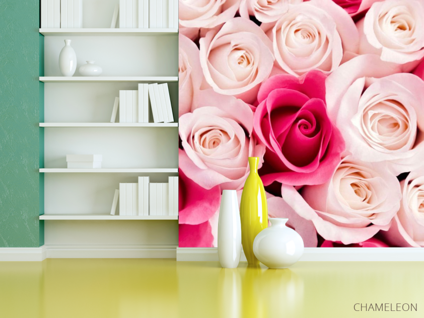 Фотошпалери Рожеві бутони троянд - 3
