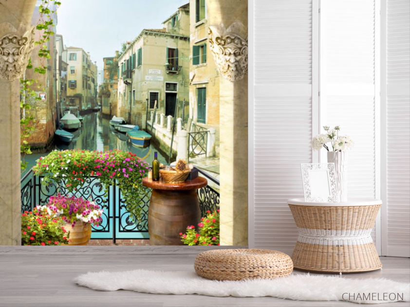 Фотошпалери Фреска канал у Венеції - 2