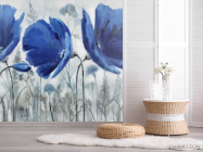 Фотошпалери сині маки - 2