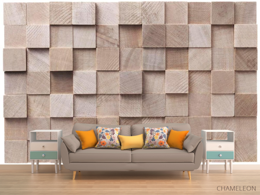 Фотообои 3D  брус - 1