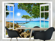Фотошпалери Вид з вікна на море - 1