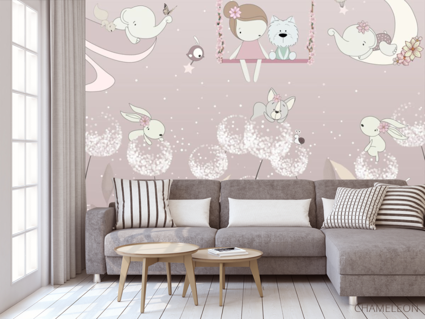 Фотообои для детской, одуванчики - 3