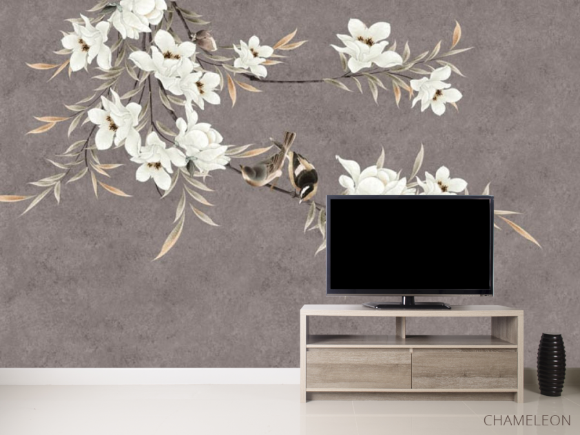 Фотообои Ветки магнолии с цветами - 2