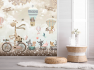 Фотошпалери Коричневий жирафик - 2