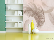 Фотошпалери коричневі пір'я - 3