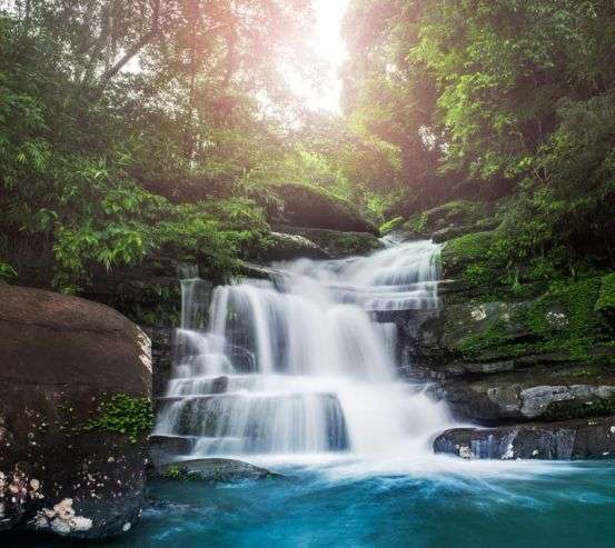 Фотообои водопад каменные ступеньки 21411