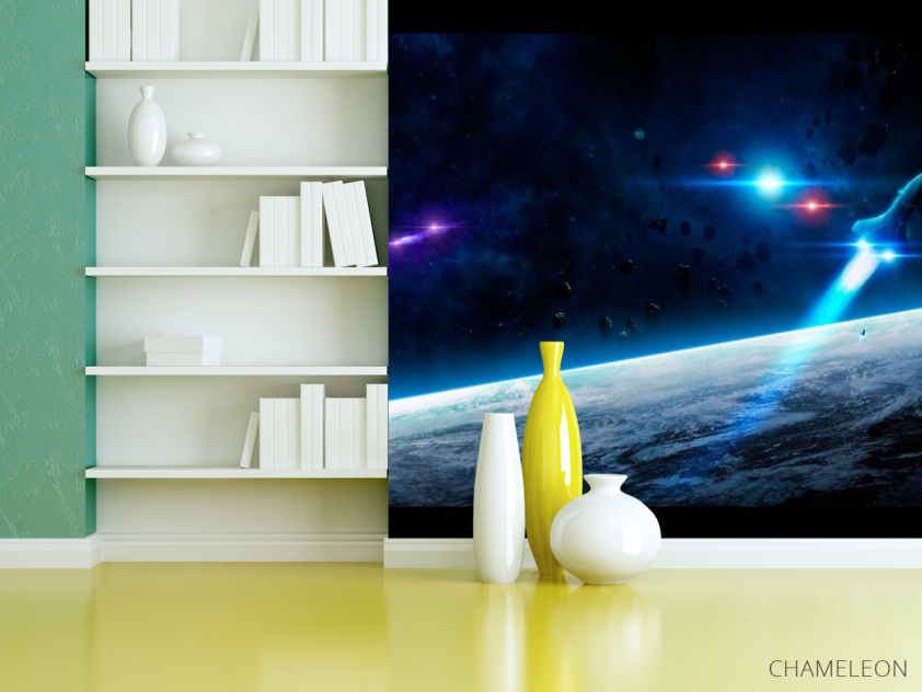 Фотошпалери Фотошпалери Шатл і астероїди - 3